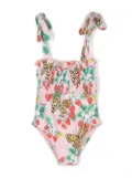 Roberto Cavalli Junior strawberry-print swimsuit - Pink