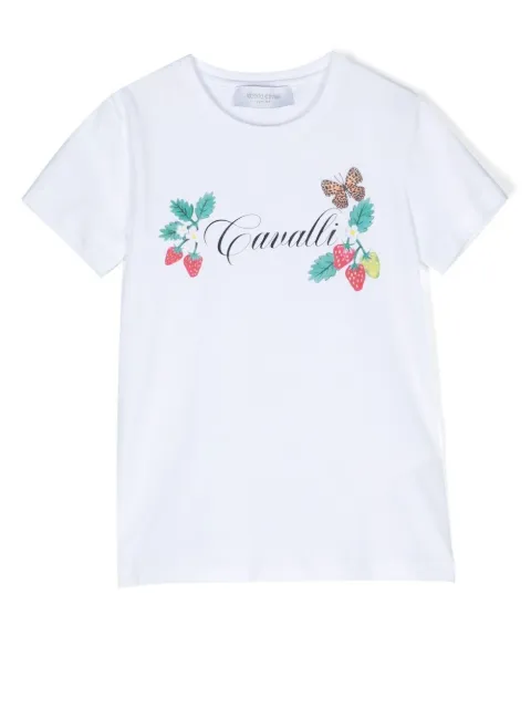 Roberto Cavalli Junior - logo-print T-shirt