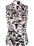 Roberto Cavalli leopard-print sleeveless top - Neutrals