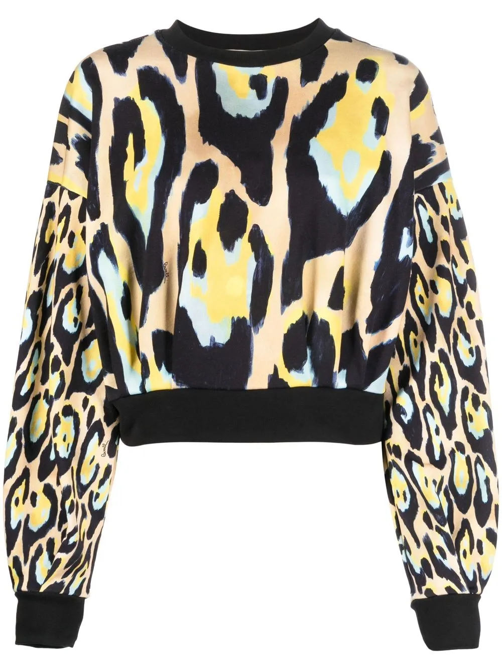 

Roberto Cavalli animal-print cropped sweatshirt - Neutrals