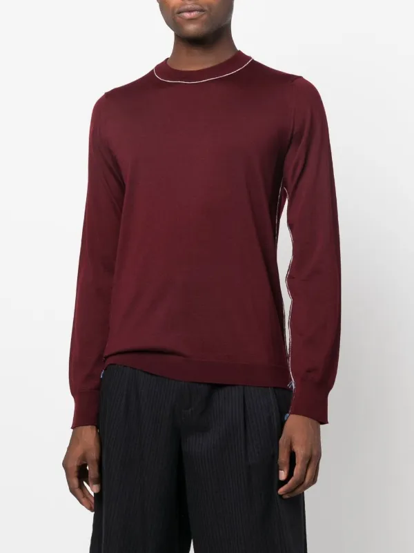 Maison Margiela Work-In-Progress Wool Jumper | Red | FARFETCH