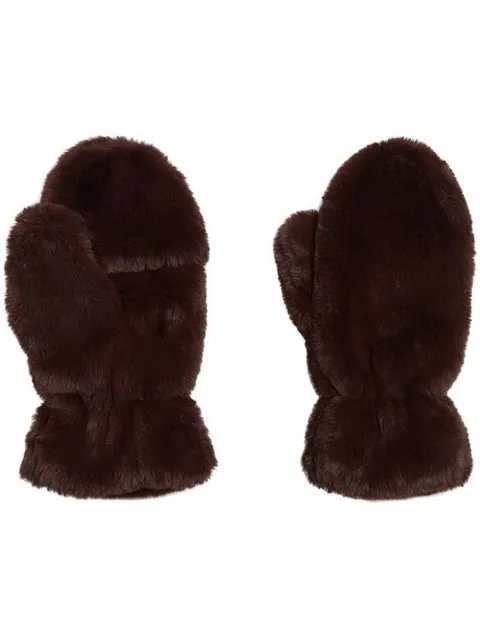 Apparis Coco faux-fur mittens