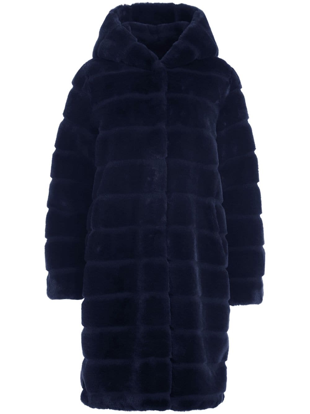 Apparis Padded Zipped-up Coat In Blue