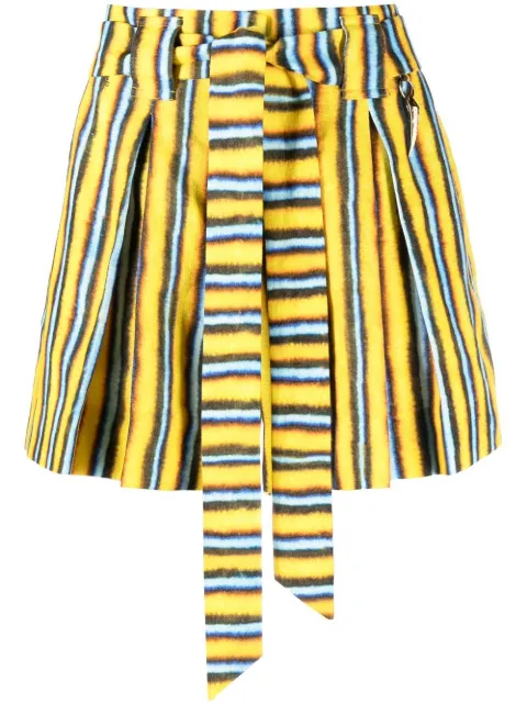 Roberto Cavalli vestido a rayas con cintura lazada