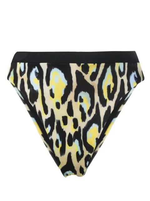 Roberto Cavalli jaguar-print bikini bottoms