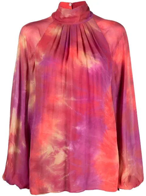 Roberto Cavalli tie-dye blouse