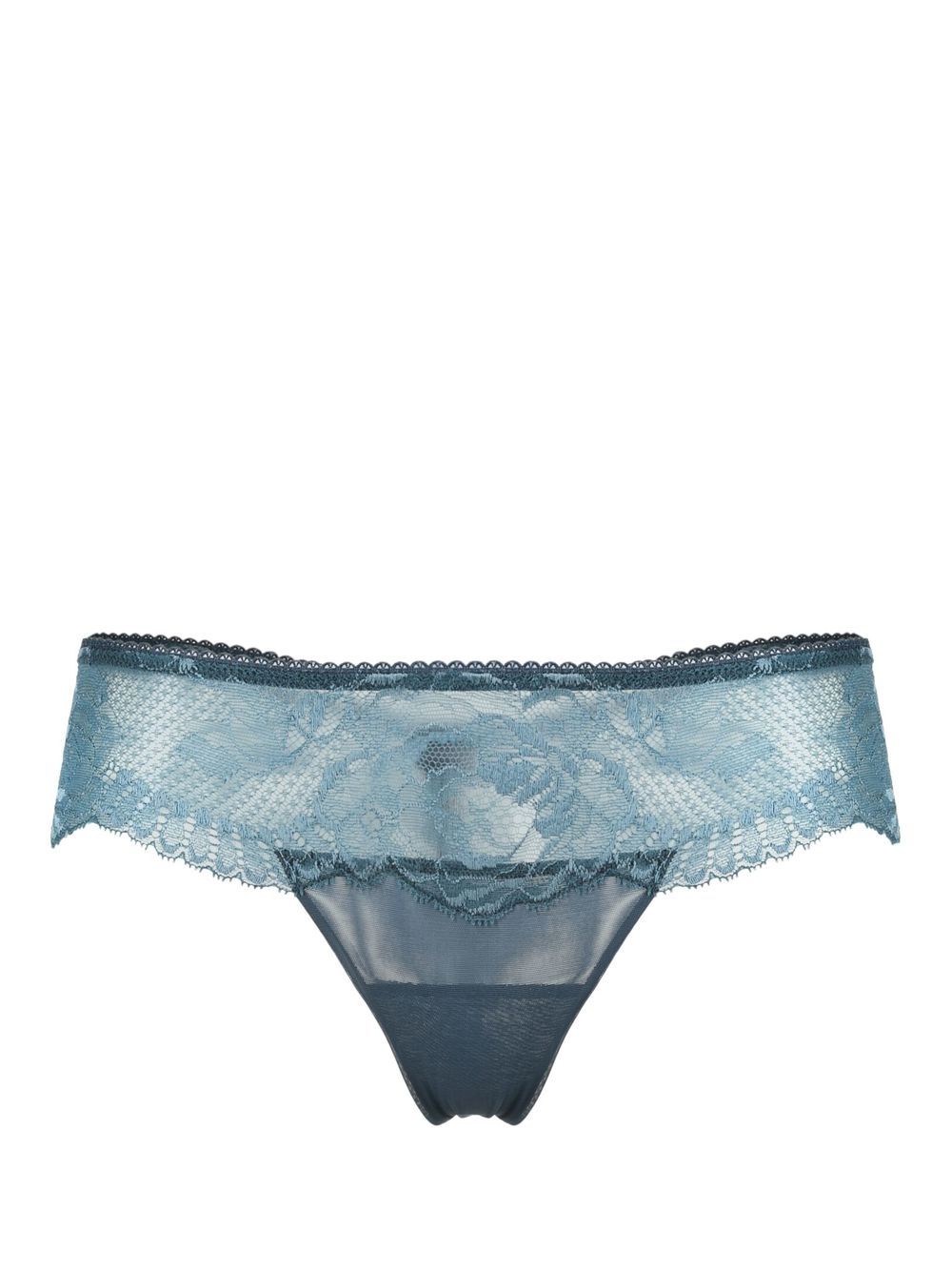 

La Perla Brigitta lace thong - Blue