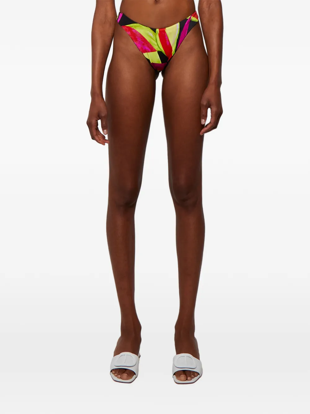 Louisa Ballou Patterned Bikini Bottom In Multi