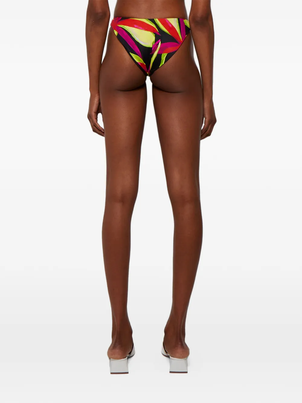 Louisa Ballou Patterned Bikini Bottom In Multi