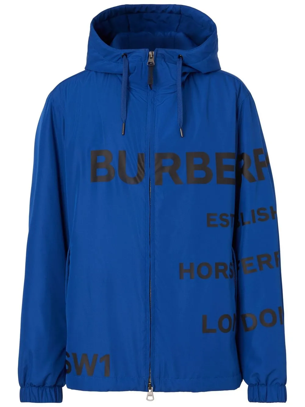 

Burberry chamarra con capucha y logo estampado - Azul