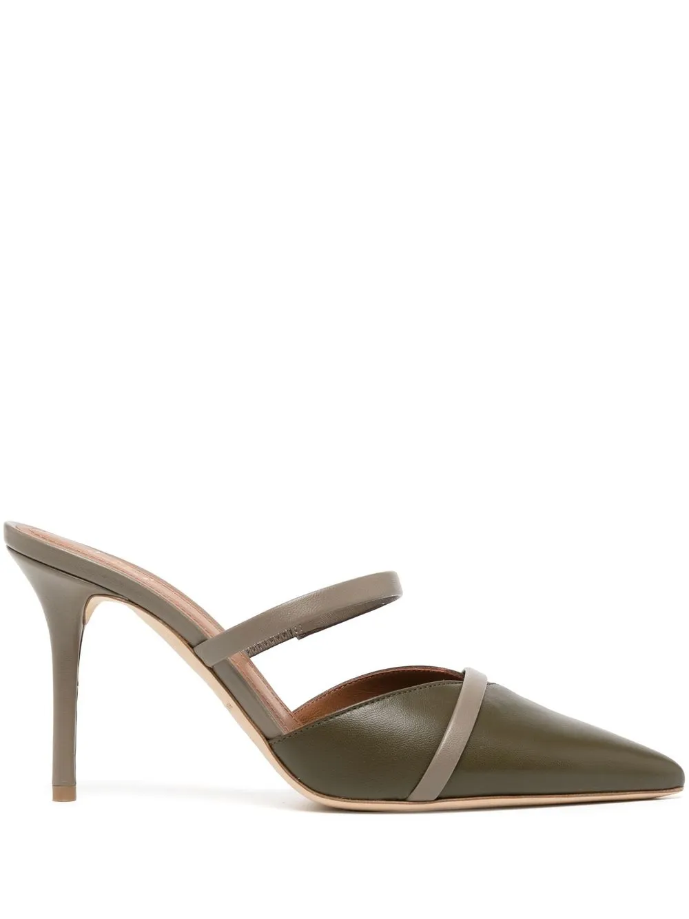 

Malone Souliers Frankie 80mm heeled mules - Green