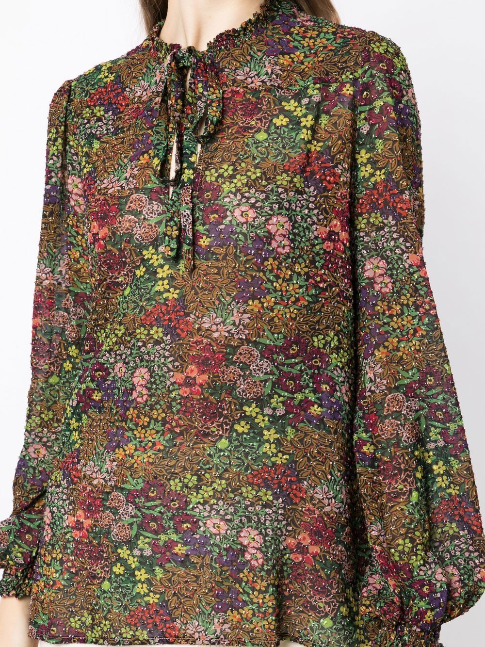 PIERRE-LOUIS MASCIA, Beige Women's Floral Shirts & Blouses