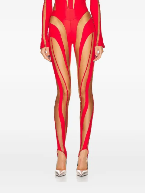 Mugler cut-out leggings