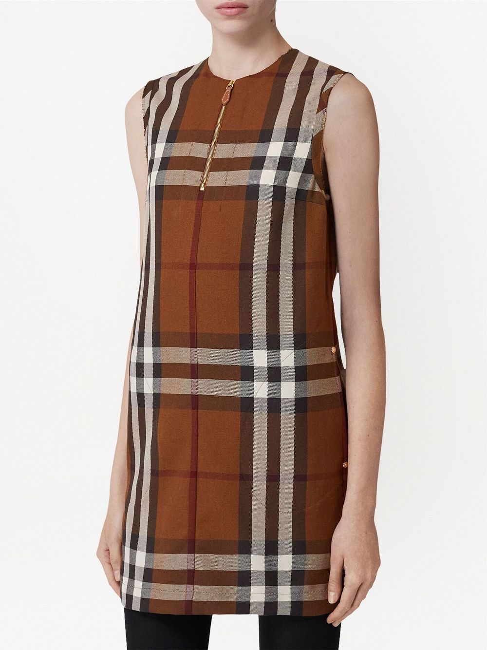 Burberry check-pattern sleeveless dress Women