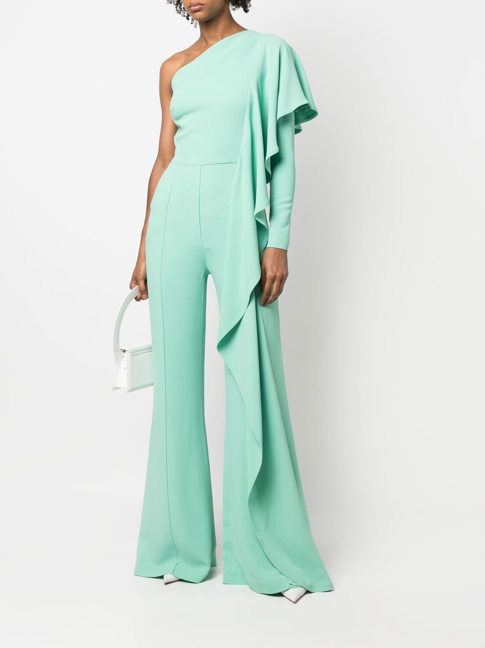 Elie Saab Asymmetrische jumpsuit - Groen