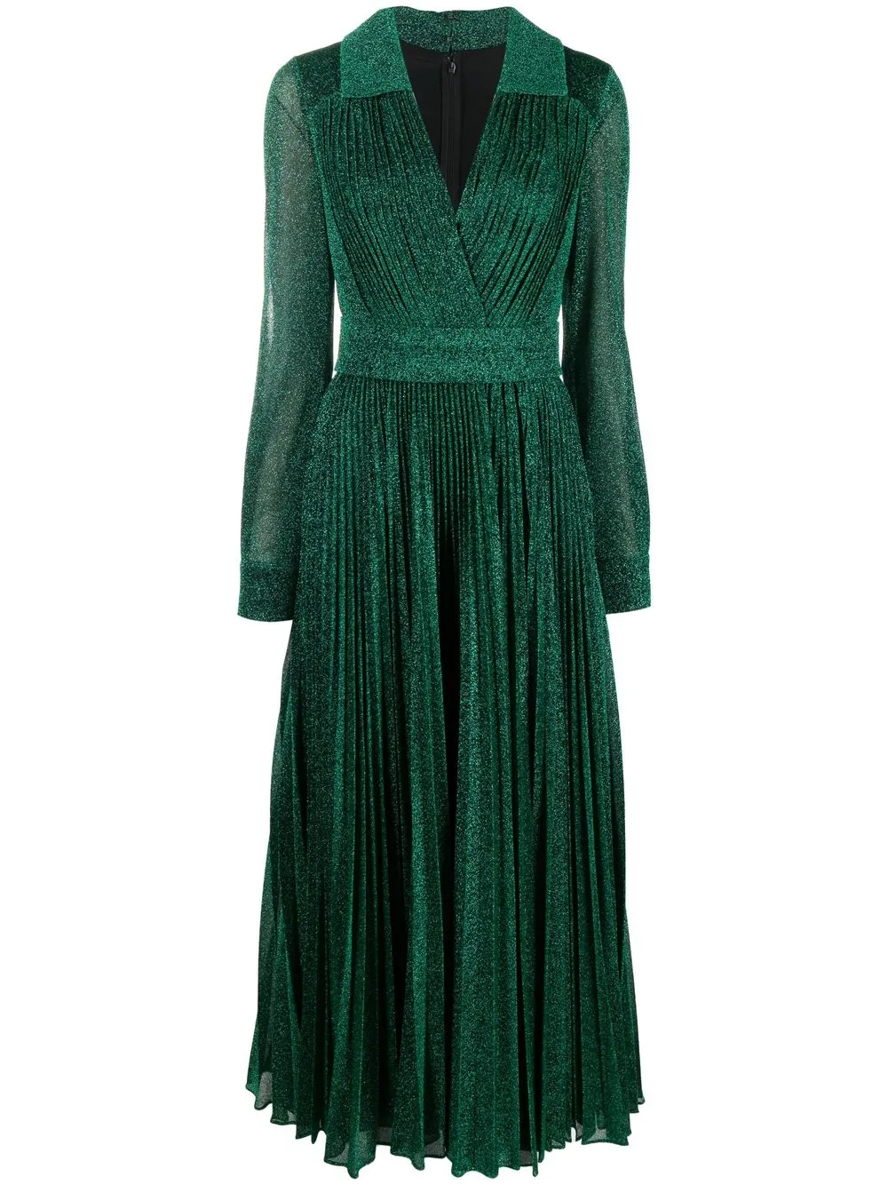 

Elie Saab vestido largo acampanado - Verde