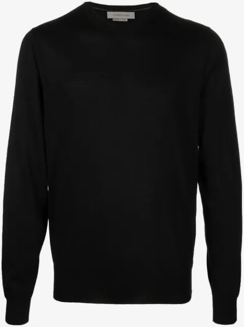 Corneliani كنزة بأكمام طويلة ورقبة مستديرة