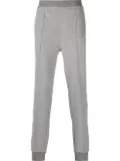 Corneliani tapered logo-patch joggers - Grey