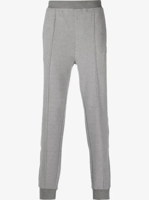 Corneliani tapered logo-patch joggers
