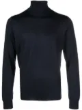 Corneliani roll-neck virgin wool jumper - Blue