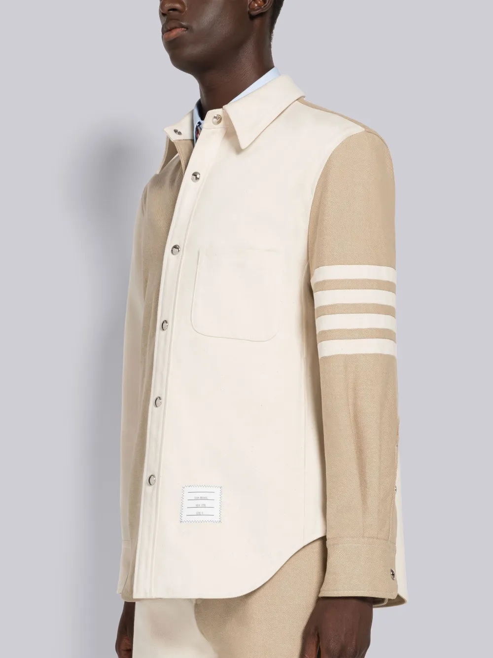 Thom Browne Denim Jacket In Neutrals