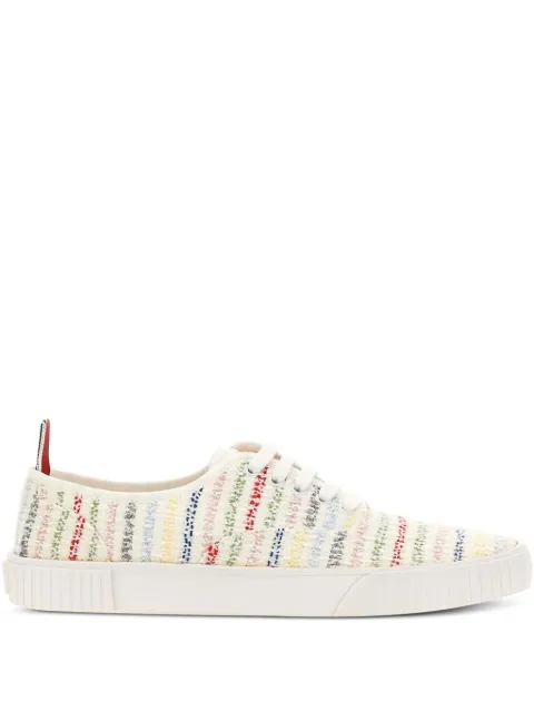 Thom Browne Heritage seersucker tulle sneakers