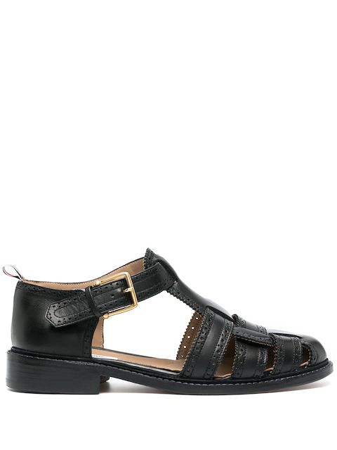 Thom Browne brogue leather fisherman sandals