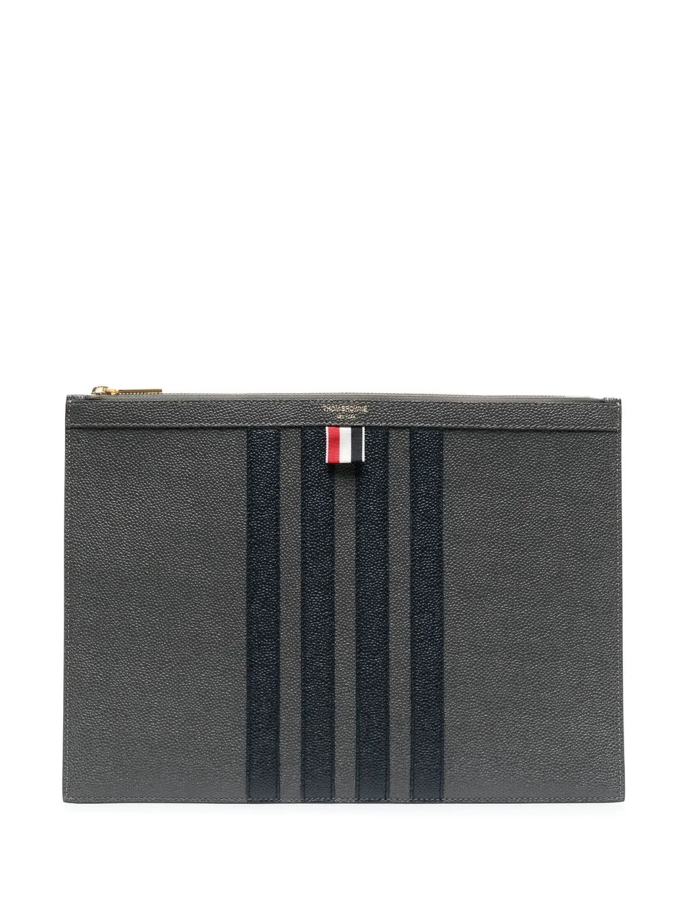 Thom Browne Medium 4-bar Stripe Document Holder In <p>