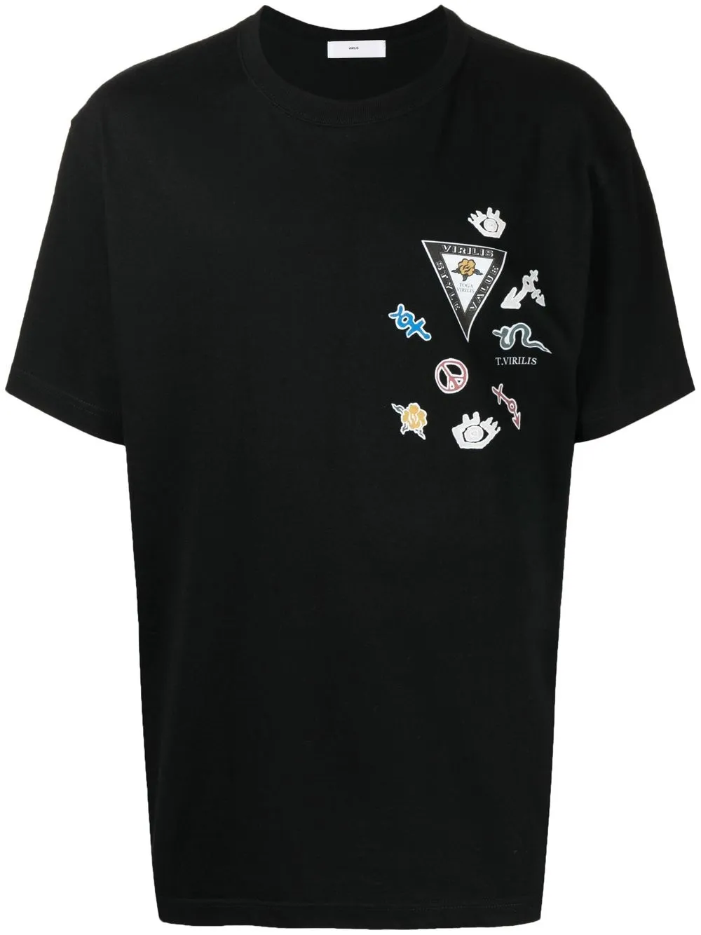 

Toga logo-patch crew-neck T-shirt - Black