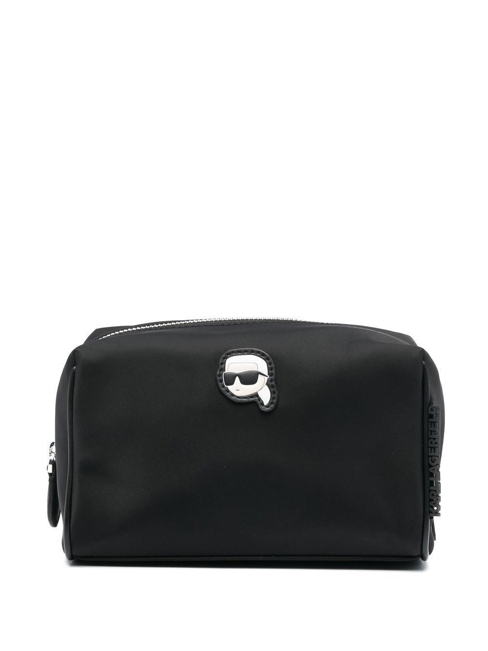 Shop Karl Lagerfeld Ikonik 2.0 Makeup Bag In 黑色
