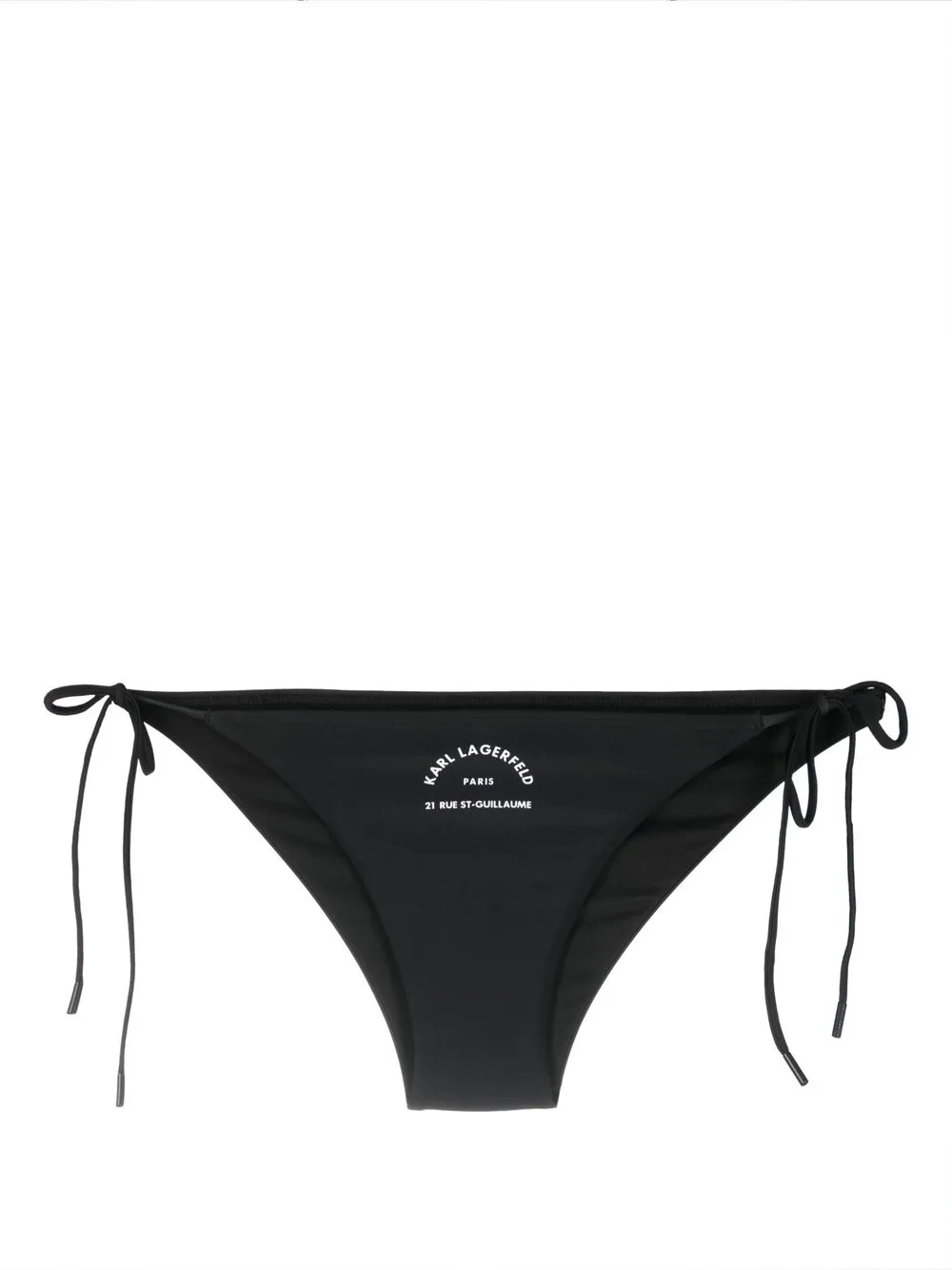 

Karl Lagerfeld Rue St-Guillaume string bikini bottoms - Black