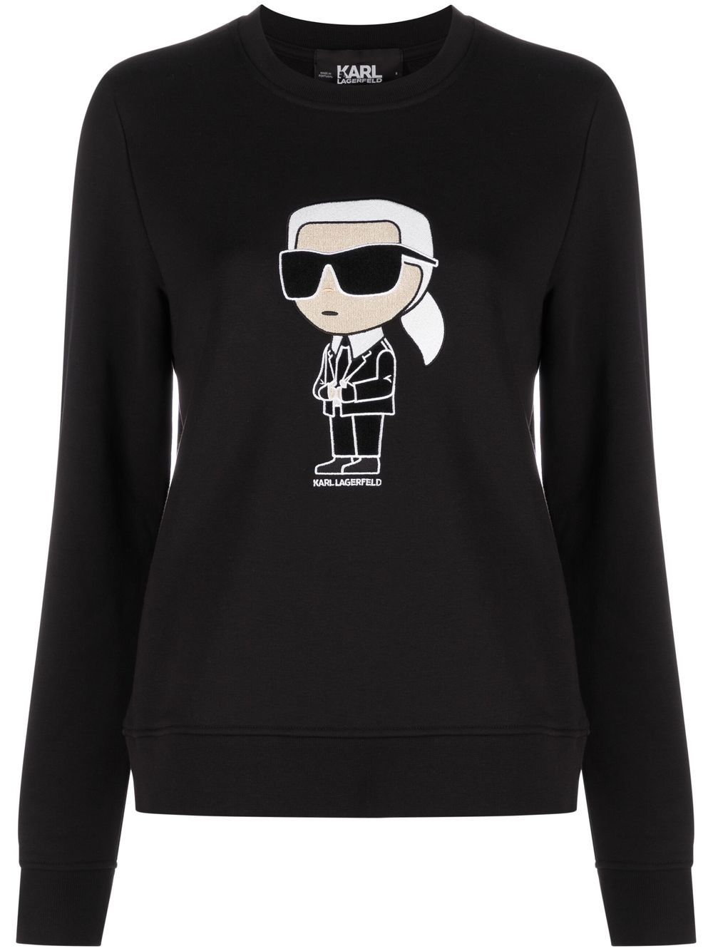 Karl Lagerfeld Ikon organic-cotton sweatshirt - Black