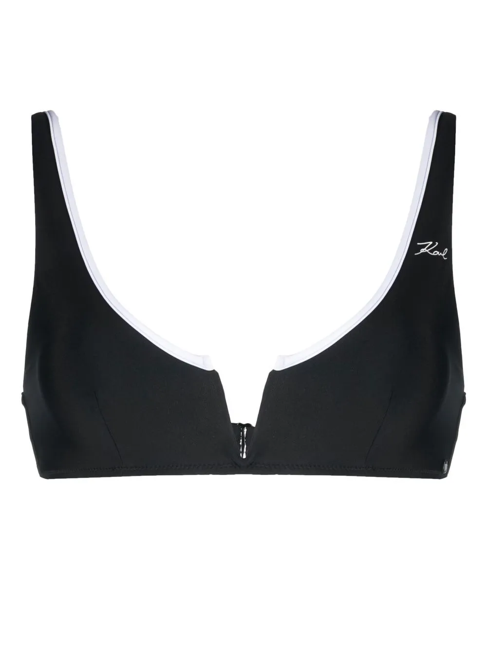 Karl Lagerfeld Karl Dna Binding Bandeau Bikini Top - Farfetch