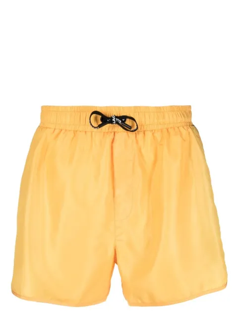 Karl Lagerfeld logo-tape drawstring board shorts 