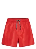 Karl Lagerfeld logo-tape drawstring boardshorts - Red