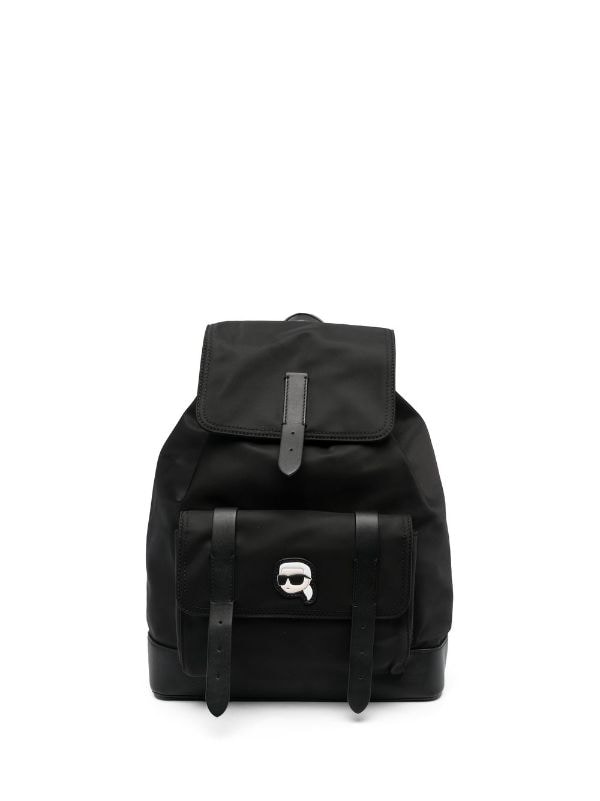 Karl Lagerfeld K/ Ikonik Flap Backpack - Farfetch