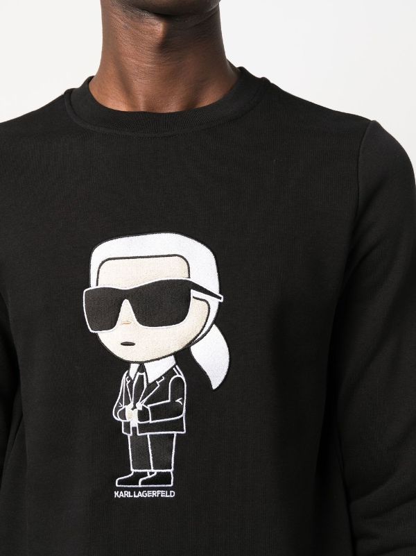 Karl Lagerfeld Ikonik 2.0 Crew Neck Sweatshirt - Farfetch