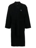Karl Lagerfeld Ikon embroidered bath robe - Black