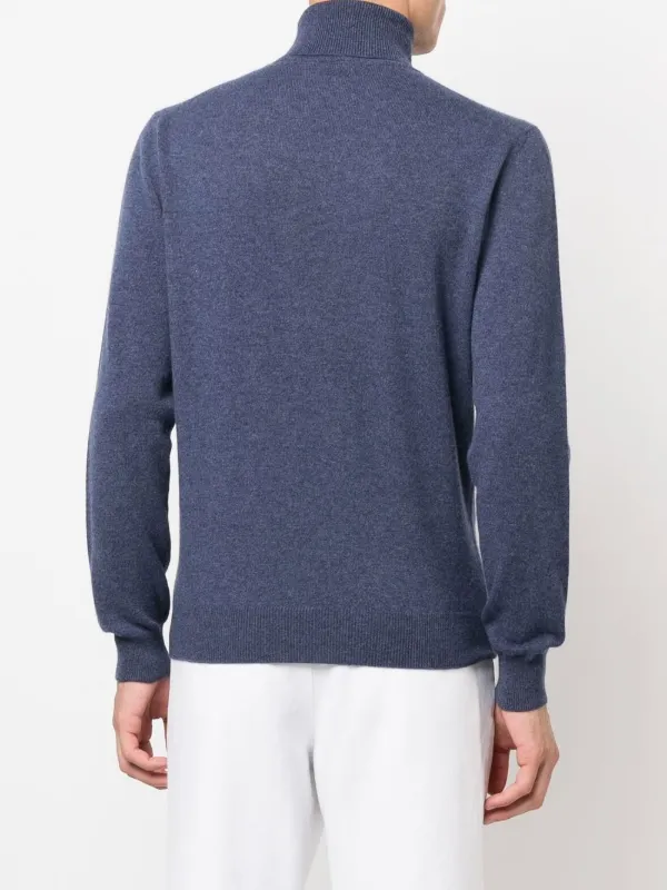 CORNELIANI カシミア　タートルネックセーター Corneliani タートルネック カシミアセーター | ブルー