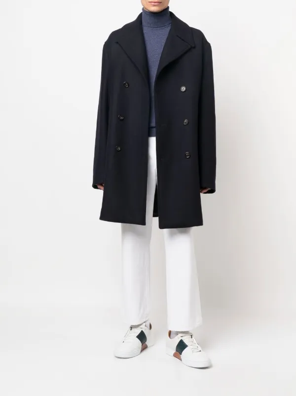 Corneliani タートルネック カシミアセーター | ブルー