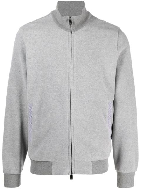 Corneliani mock-neck zip sweatshirt