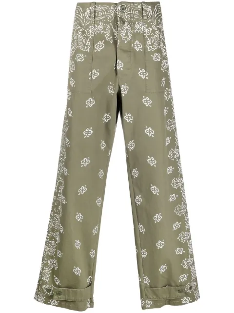 AMIRI bandana-print straight trousers