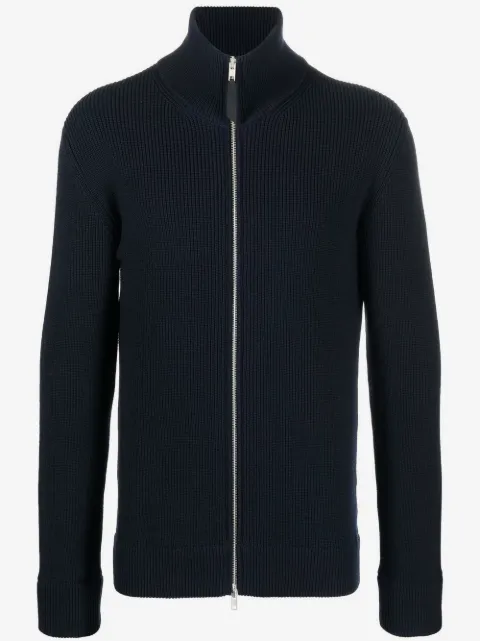 Maison Margiela ribbed zip-up cardigan