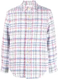 Thom Browne gingham check tweed overshirt - White