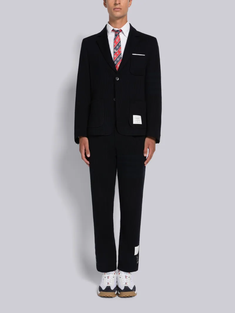 Seersucker Loopback 4button Vent Trouser Thom Browne Official