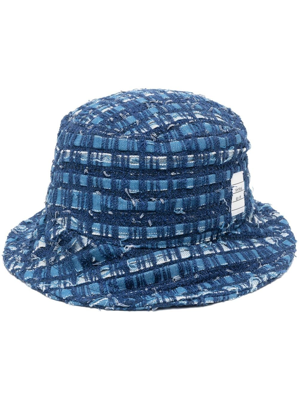 tweed denim bucket hat