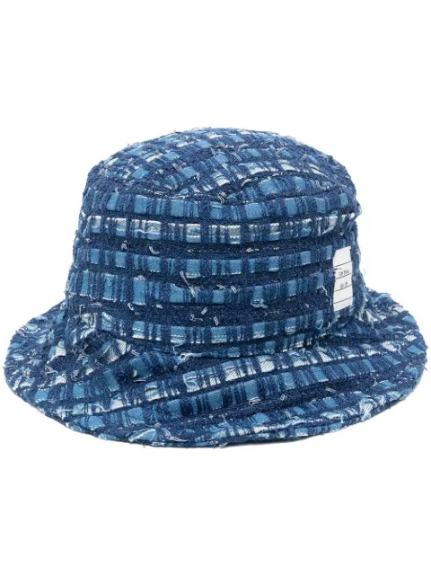 Thom Browne tweed denim bucket hat