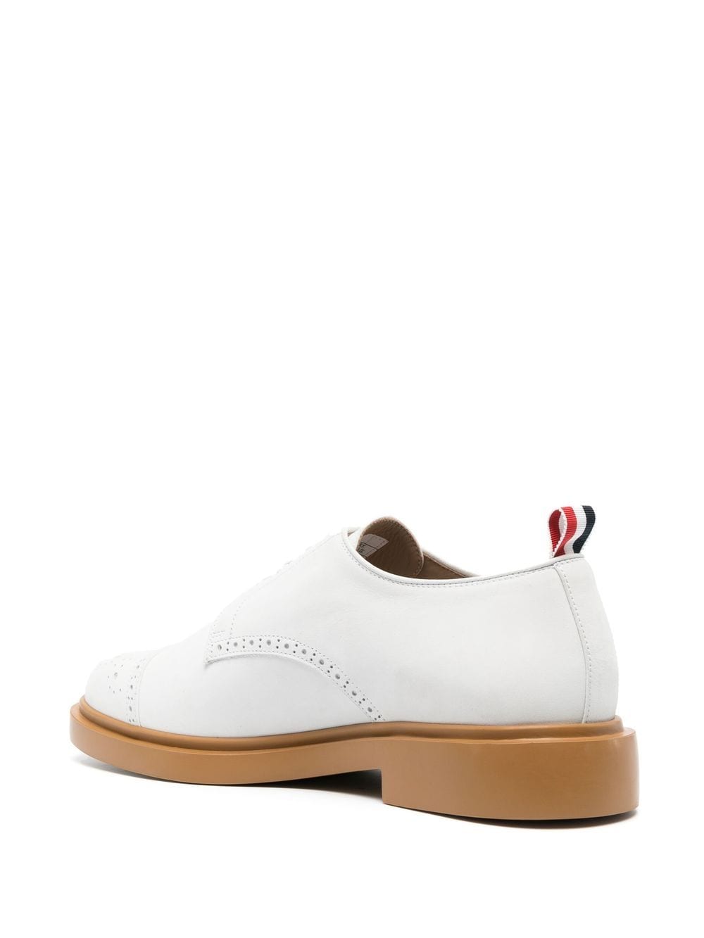 Shop Thom Browne Cap-top Derby Shoes In Weiss
