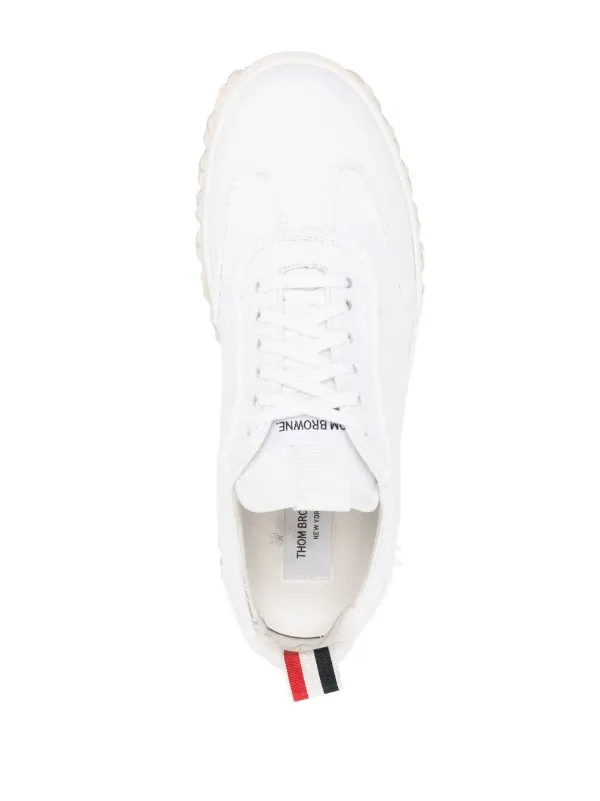 スニーカー THOM BROWNE Men Sneakers MFE007B05584100 WHITE Heritage sneakers THOM BROWNE MFE007B 05584100 - Gianni