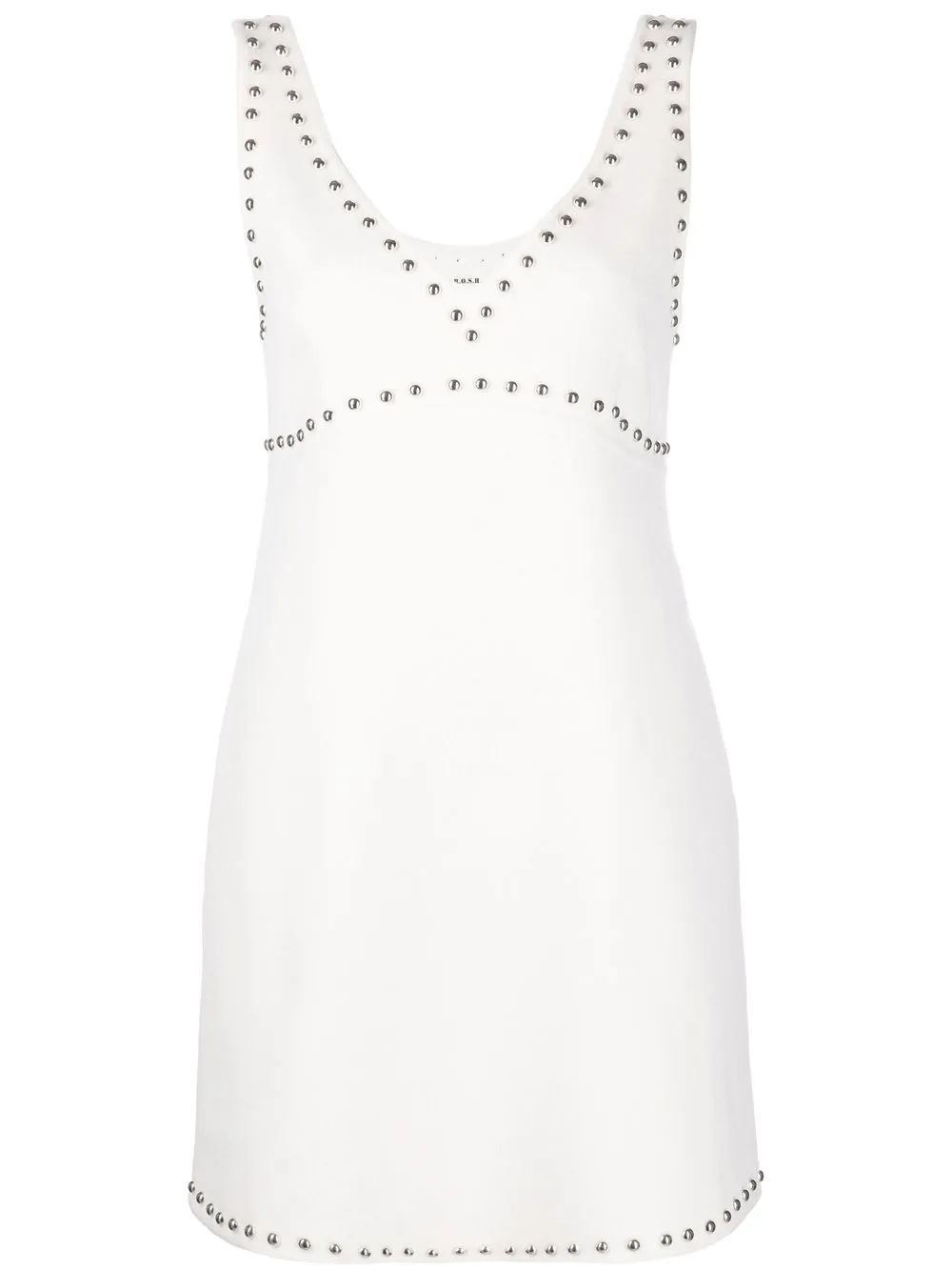 

P.A.R.O.S.H. vestido con apliques - Blanco